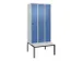 locker voor scheiding van kleding,HxBxD 2120x900x815mm,3vak