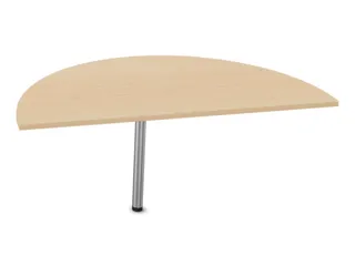 aanbouwtafel,HxBxD 740x1400x700mm,halfrond,NE-esdoorn - 2