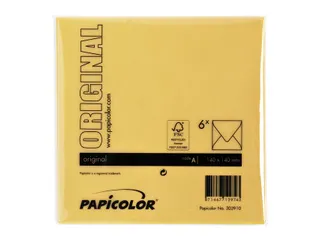 Envelop Papicolor 140x140mm Dottergeel Gegomd - 3