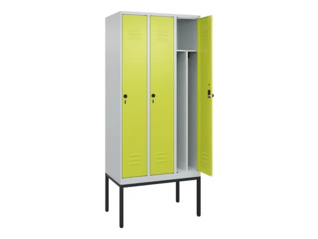 locker voor scheiding van kleding,HxBxD 2120x900x500mm,3vak