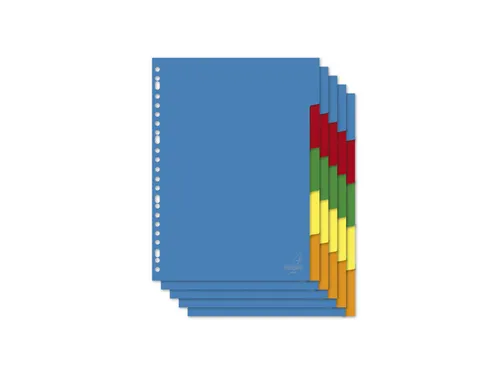 Tabblad Kangaro A4 blanco PP 120micron 5-delig 23-gaats krimp a 5 sets