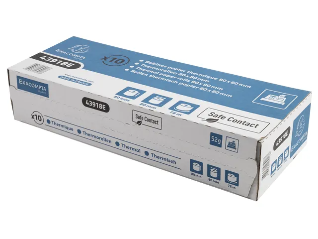 Telrol Exacompta 80mmx76mx12mm SafeContact thermisch