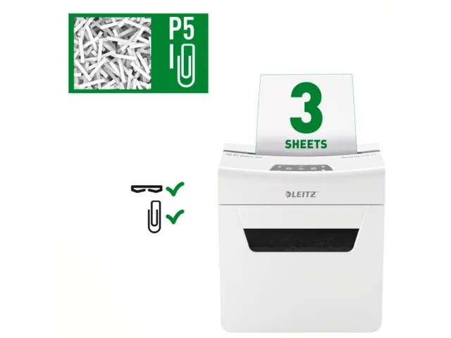 Papiervernietiger Leitz IQ Protect Premium 3M P-5 snippers