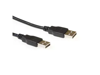 Kabel ACT USB 2.0 M-M zwart 2 meter - 2