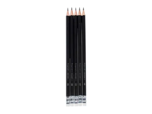 Potlood Bruynzeel Teens HB gumtip blister à 5 stuks