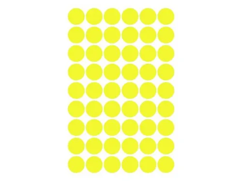 Etiket Avery Zweckform 3144 Rond Ø12mm Geel 270 Stuks