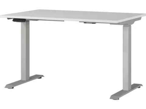 Elektrisch ihv bureau,HxBxD 720-1200x1200x800mm,blad lichtgrijs