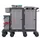 Reinigingswagen,2Kasten,2-4Zakhouders,2Mopemmers,4X6L Emmer