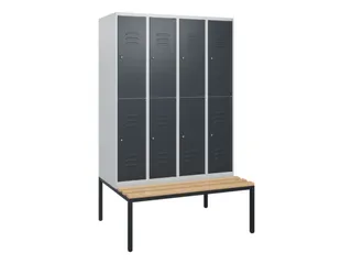 Dubbeldekse dekenkist,HxBxD 1950x1200x815mm,4x2vak.,vak B 300mm - 1