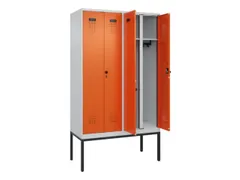 locker voor scheiding van kleding,HxBxD 2120x1200x500mm,4vak