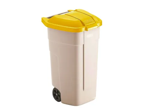 Mobiele container 100 Liter Beige Geel