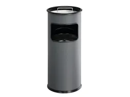 Metalen Afvalbak 17 Liter Met Asbak Antraciet