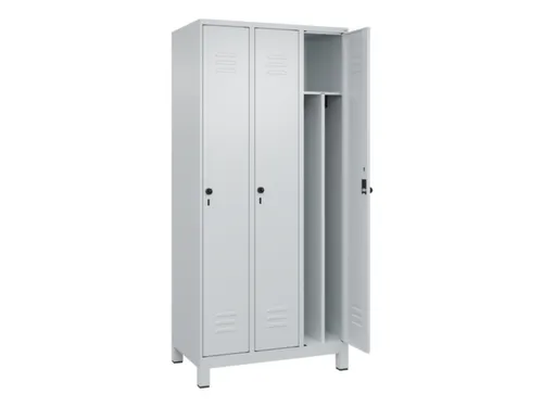 locker voor scheiding van kleding,HxBxD 1950x900x500mm,3vak