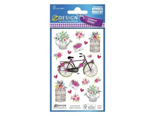 Papieretiket Z-design Creative pakje a 2 vel bloemen - 3