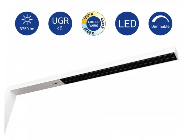 Staande Led-lamp MAULsirius colour vario sensor Dimbaar Wit