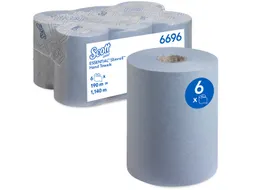 Scott 6696 handdoekrol Slimroll Airflex 1-laags Blauw 190mtr/20cm 6rol