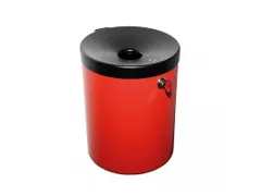 wandasbak,HxØ 250x180mm,romp staal,romp rood