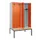 PBM-locker met bank,HxBxD 2120x1200x815mm,4vak,vak B 300mm