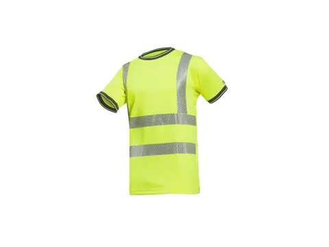 Sioen Pulcini 3889 hi-viz T-shirt, fluo geel, maat L, per stuk