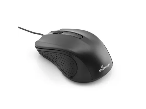MROS210 Optische muis 3 knoppen bedraad zwart