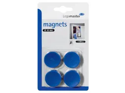 Magneet Legamaster 30mm 850gr blauw 4 stuks