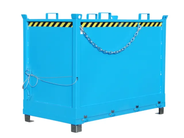 klapbodemcontainer,HxLxB 1445x1040x1845mm,2m³,hijsogen,vorksloffen