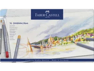Aquarelkleurpotlood Faber-Castell Goldfaber etui 36 stuks - 2