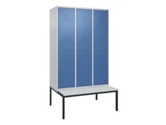 Dubbeldekse dekenkist,HxBxD 2120x1200x815mm,3x2vak.,vak B 400mm