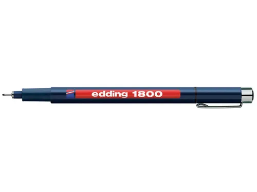 Fineliner edding 1800 zwart 0.5mm