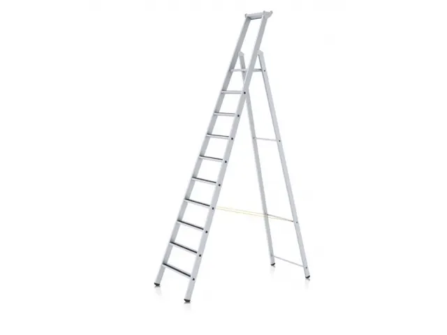 veiligheidsladder,eenzijdig,8treden m. R13-laag,stand H 2,12m