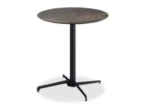 outdoortafel,HxØ 740x700mm,rond,X-onderstel zwart