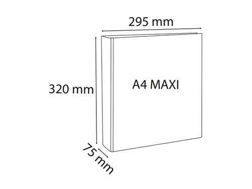 Ringmap Pp Personaliseerbaar Kreacover 2D-Ringen 50mm A4 Maxi Wit
