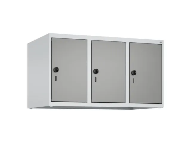 opzetkast,v. locker,3vak.,vak B 300mm,HxBxD 500x900x500mm,draaigrendel