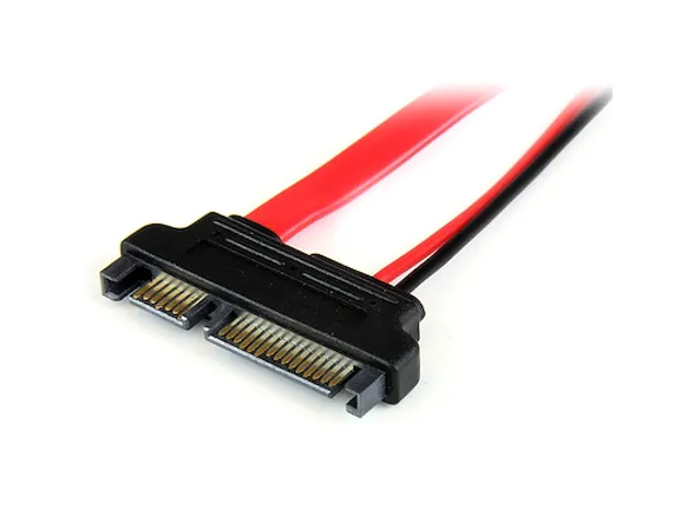 15cm Slimline SATA naar SATA Adapter met Voeding - F/M