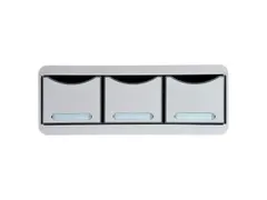 TOOLBOX MAXI 3 lades Office lichtgrijs