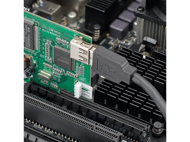 4-poort PCI Express Low Profile High Speed USB-kaart