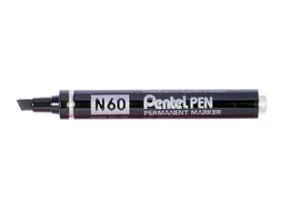 Viltstift Pentel N60 schuin zwart 1.5-5.5mm