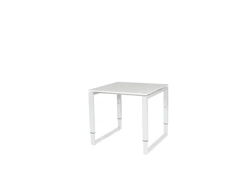 Domino Plus Bureau Hoogte Verstelbaar 800x800mm Wit 25mm Wit