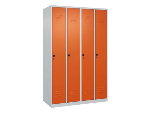 locker,HxBxD 1850x1200x500mm,4vak,vak B 300mm,draaigrendel