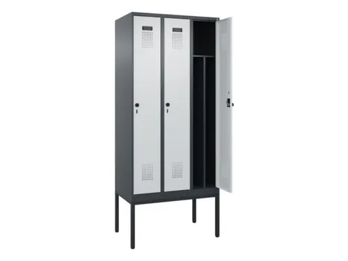locker voor scheiding van kleding,HxBxD 2120x900x500mm,3vak