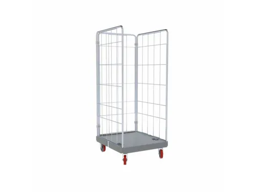 RVS-rolcontainer,draagverm. 500kg,HxLxB 1760x815x724mm