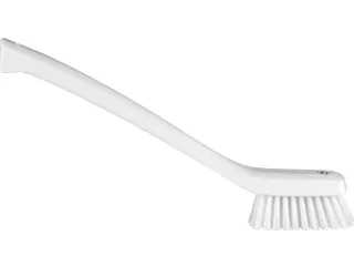 Vikan Hygiene smalle borstel Wit lange steel - 1