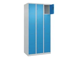 lockerkast,HxBxD 1850x900x500mm,3x5vakken,vak B 300mm,cil.-slot