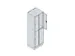 dubbeldekse locker,HxBxD 1950x600x500mm,2x2vak.,vak B 300mm