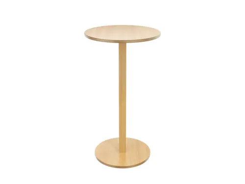 statafel,HxØ 1100x600mm,rond,schotelvoet natuur,blad beuken