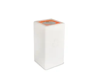 Circulaire Afvalbak BrickBin Plastic 65 Liter Wit Oranje - 1