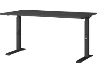 In hoogte verstelbaar bureau,HxBxD 680-910x1400x800mm,blad grafiet - 1