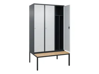 locker voor scheiding van kleding,HxBxD 2120x1200x815mm,3vak - 2