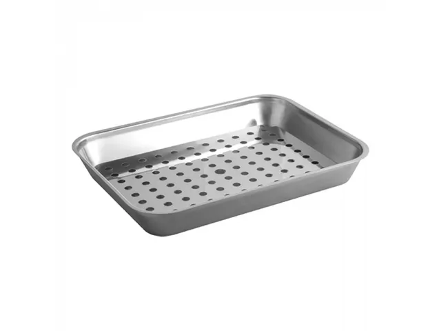 Vlees Lekbak rvs 41x31x5cm Inclusief Rooster