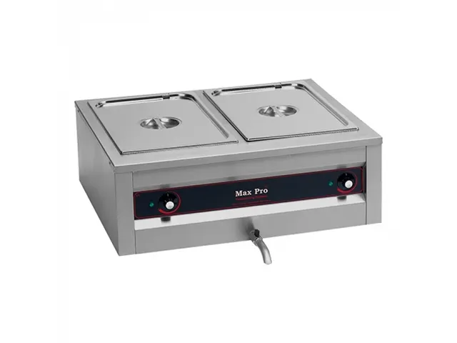 Max Pro Bain marie 2x 1/1 GN 200mm